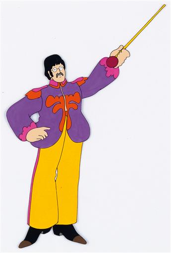 (ANIMATION / THE BEATLES) YELLOW SUBMARINE. Group of 3 original Animation Cels